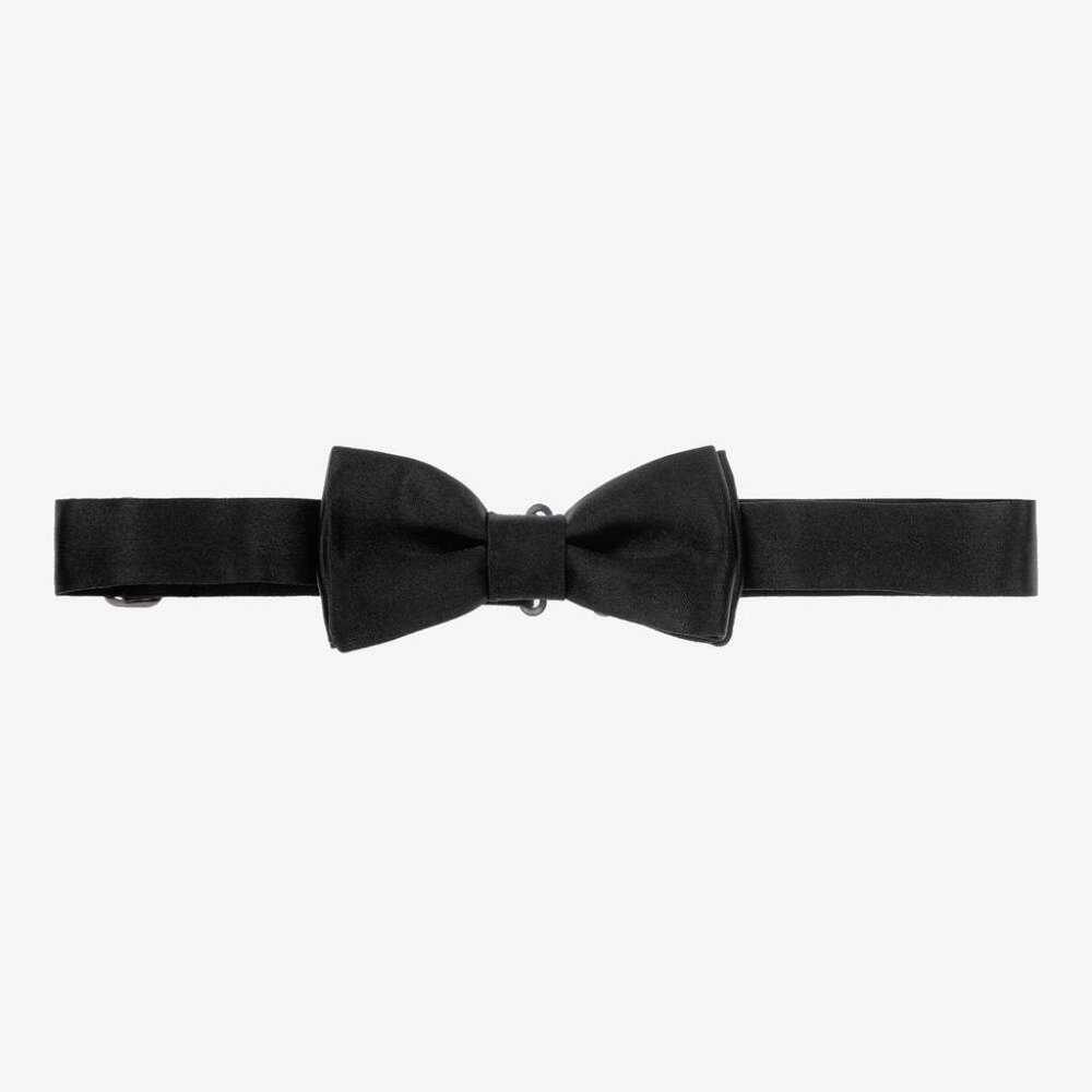 NWT - Emporio Armani Boys Black Bowtie - One Size - NIB